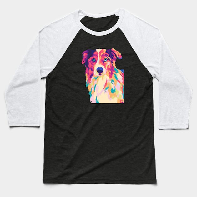 Dog - Labrador Retriever - PopArt Color - Pet Lovers Baseball T-Shirt by Tupai Art